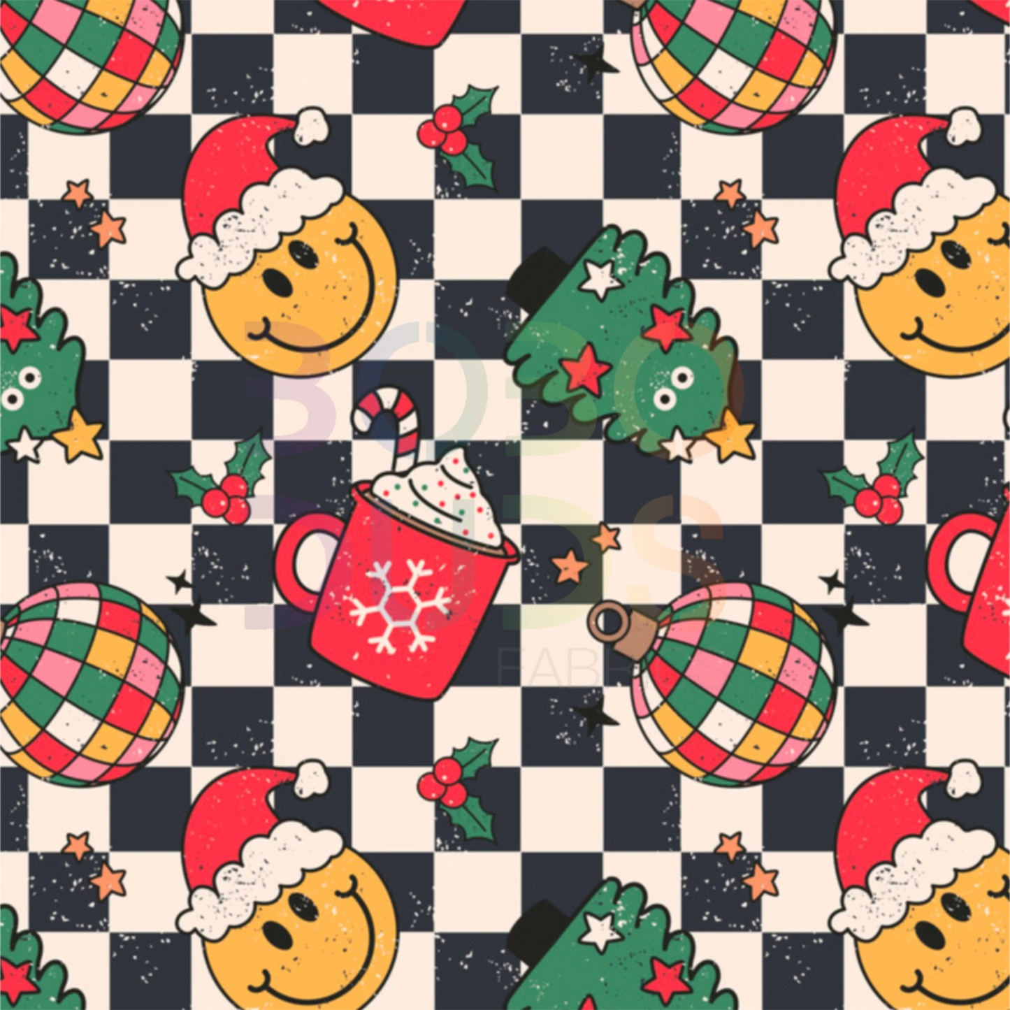 Retro Check Christmas Romper