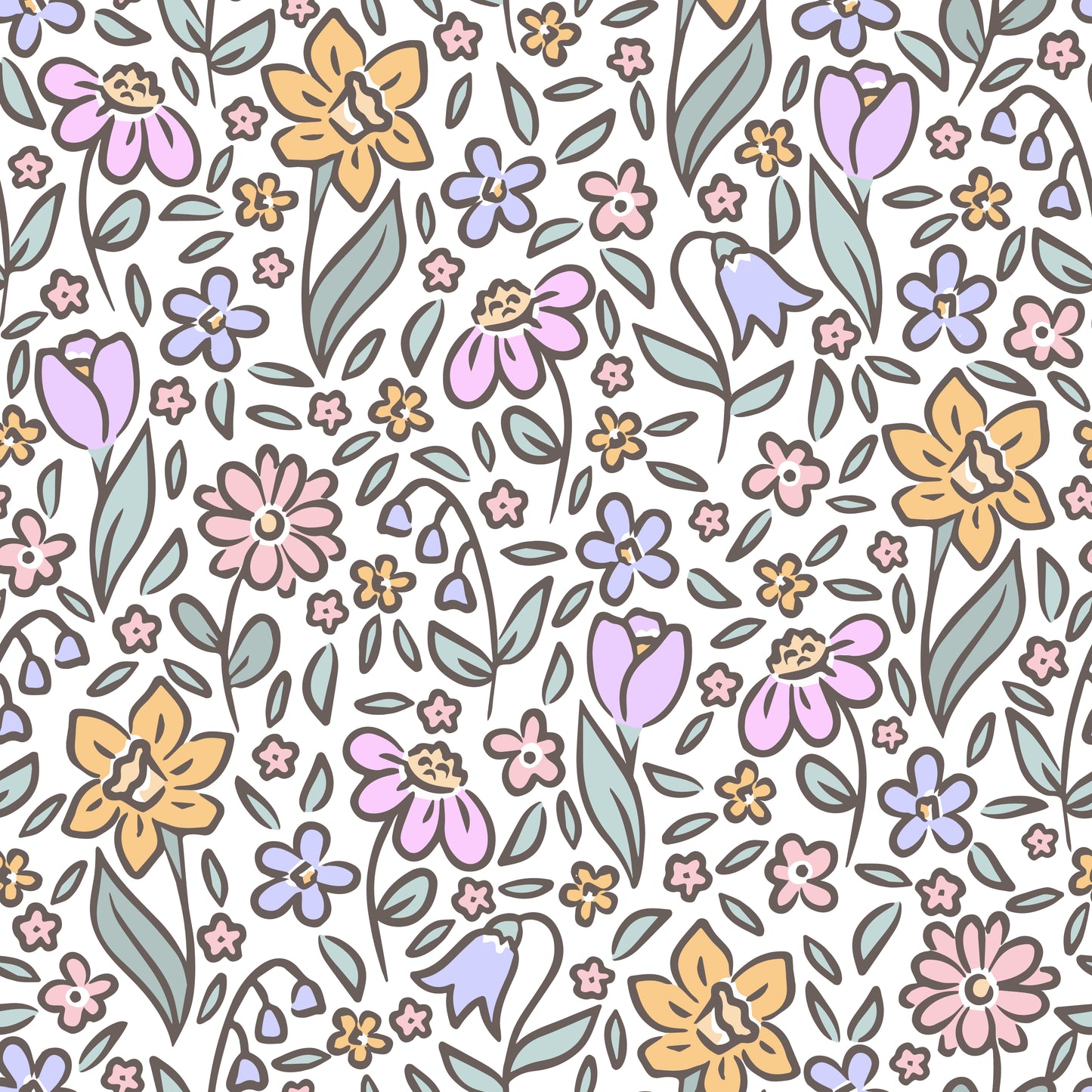 Spring Floral Bib