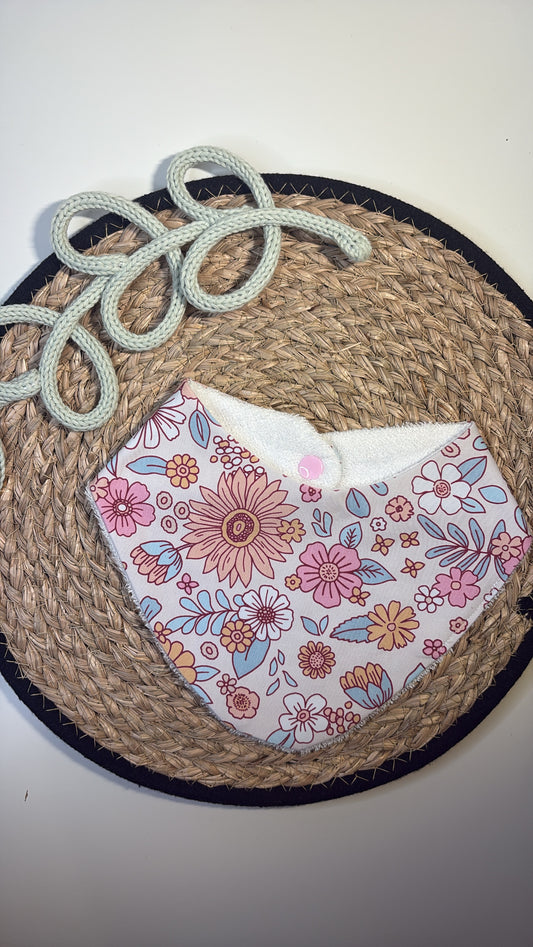Floral Pink Bib