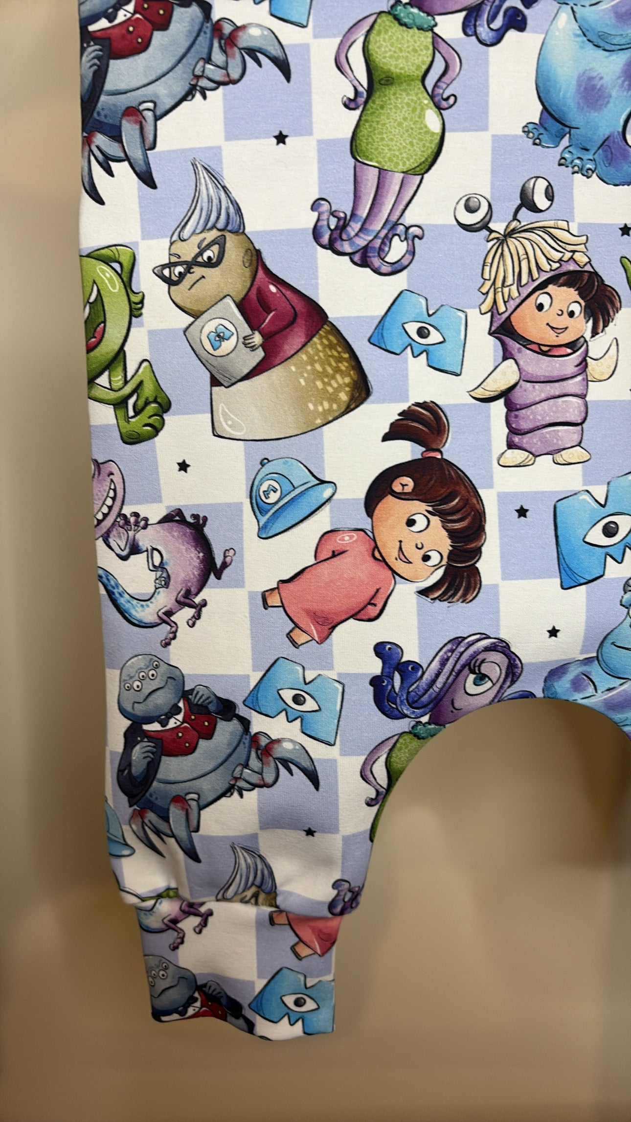 Monsters Check Romper