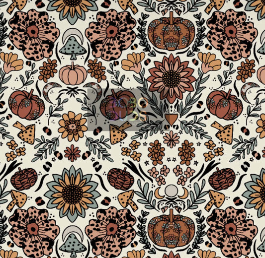 Pumpkin Floral Flares