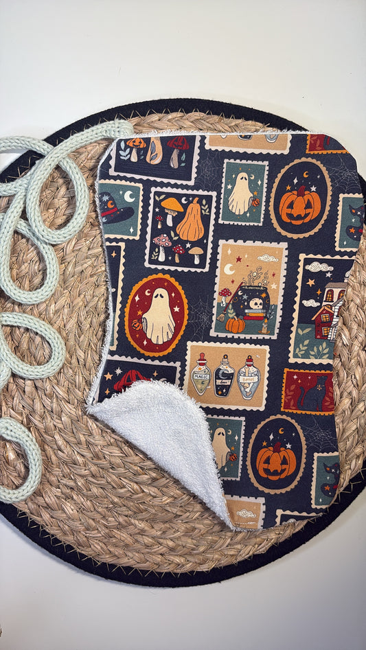 Halloween Stamp Burp Cloth