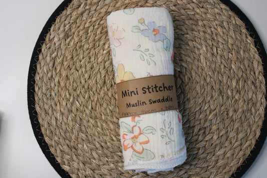 Strawberry Flower Field Swaddle