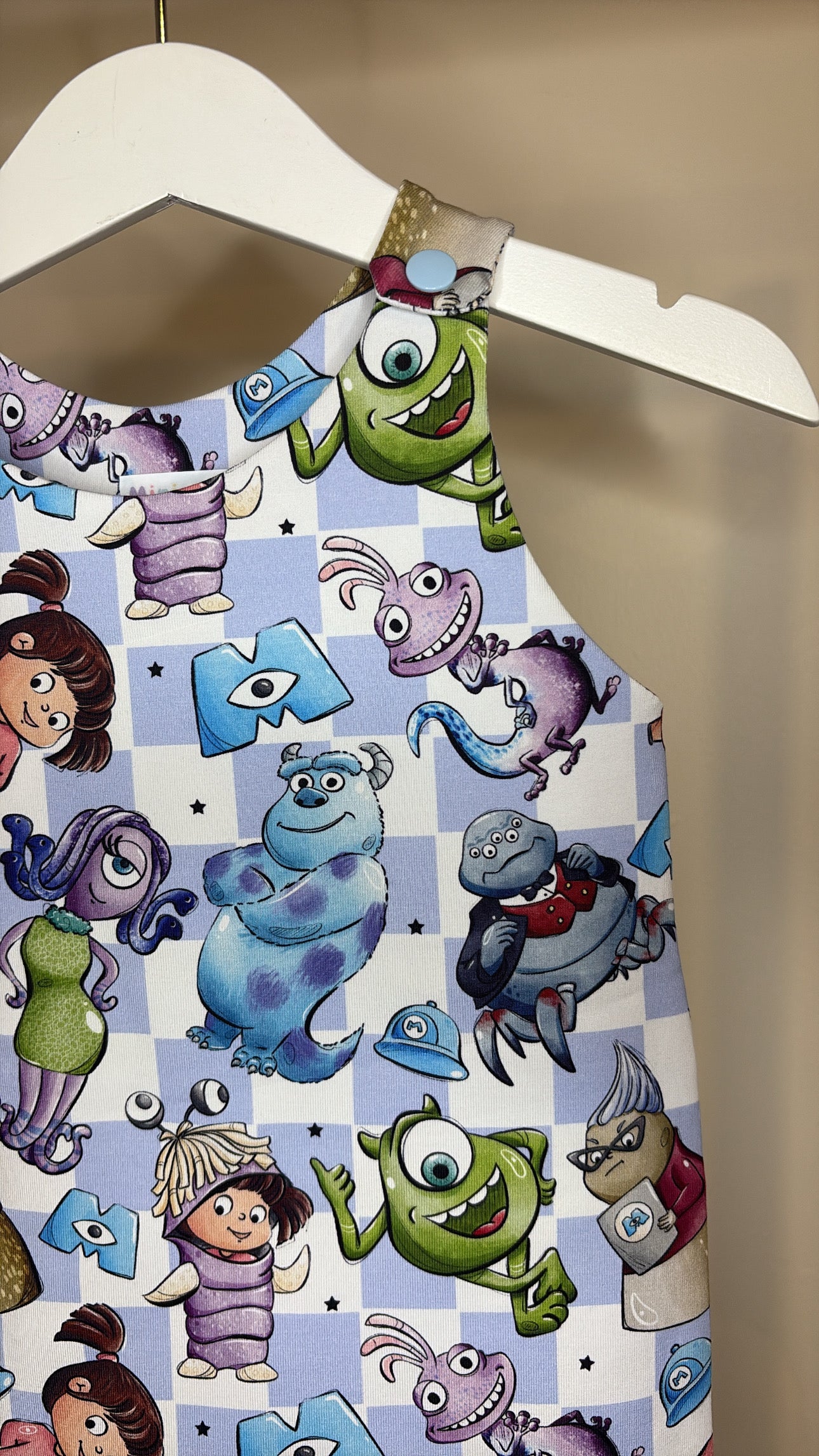 Monsters Check Romper