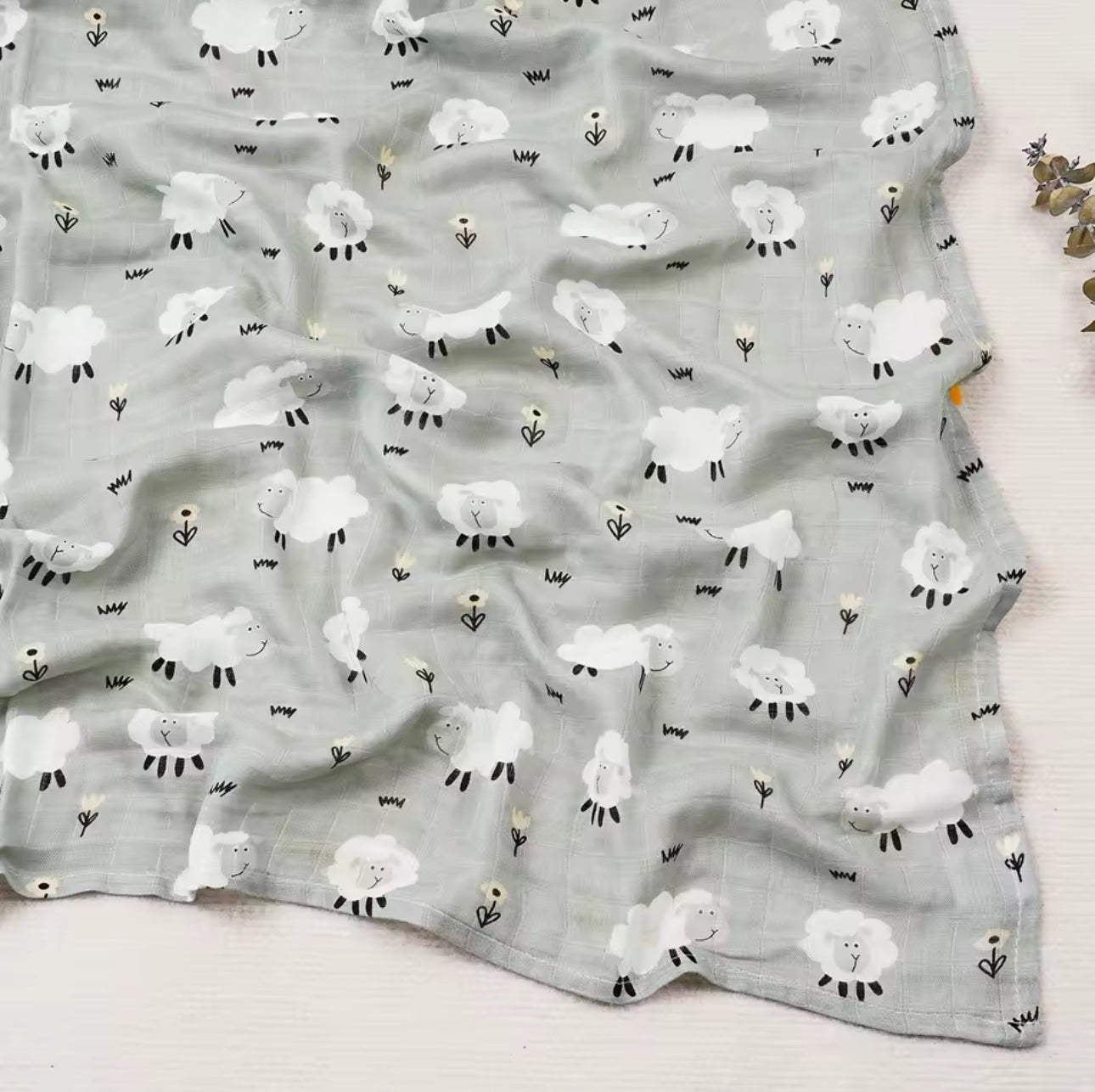 Sheep Swaddle Blanket