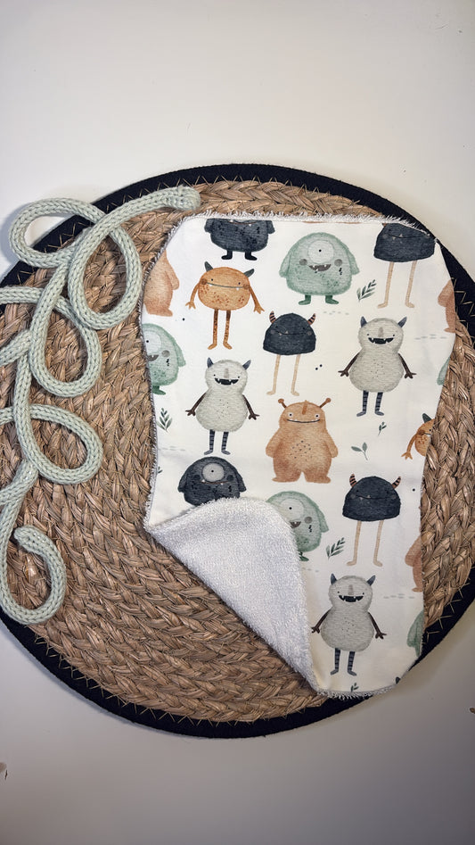 Monsters Burp Cloth