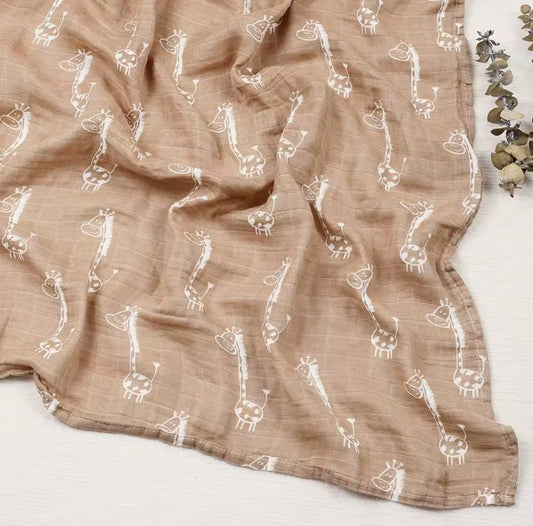 Giraffe Swaddle Blanket