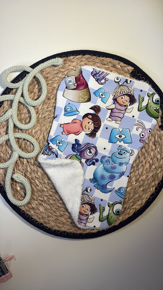 Monster Check Burp Cloth