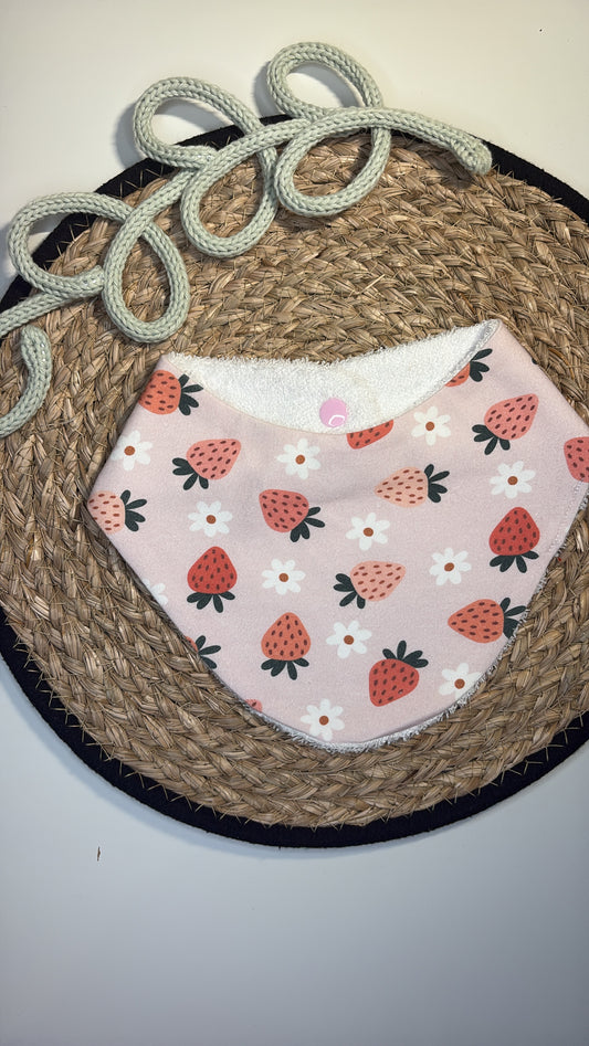 Strawberry Daisy Bib