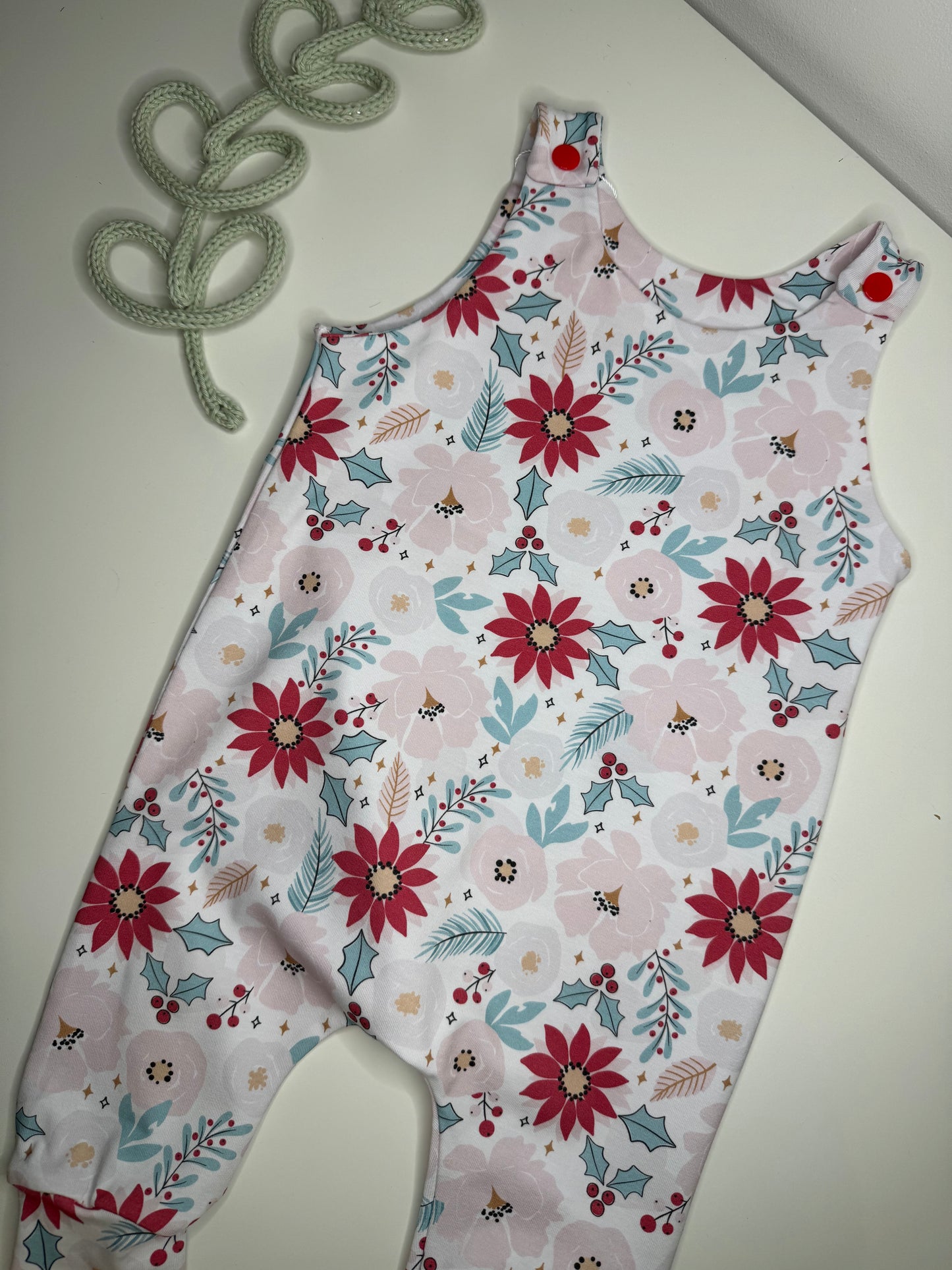 Winter Floral Romper