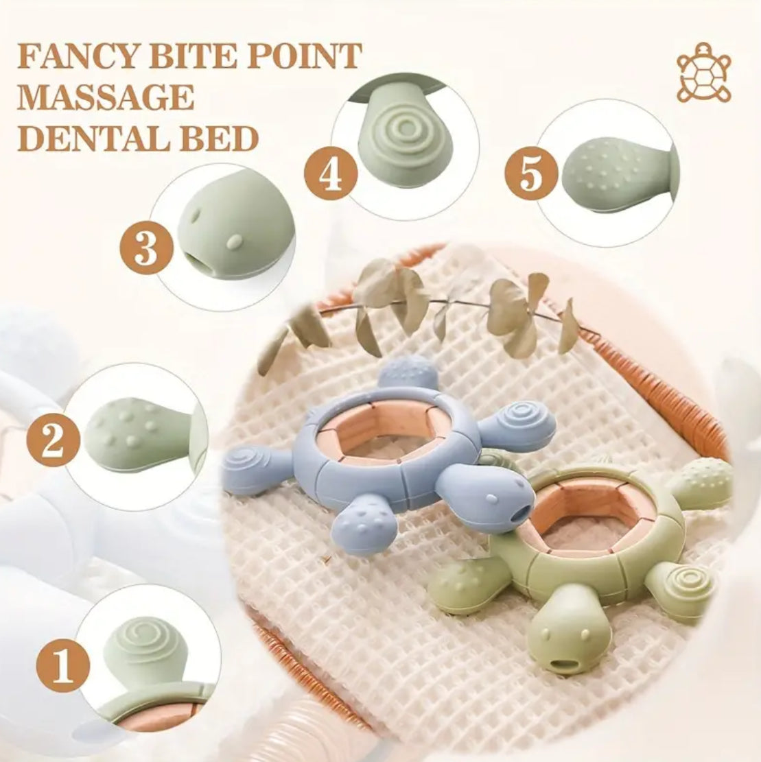 Turtle Teething Ring