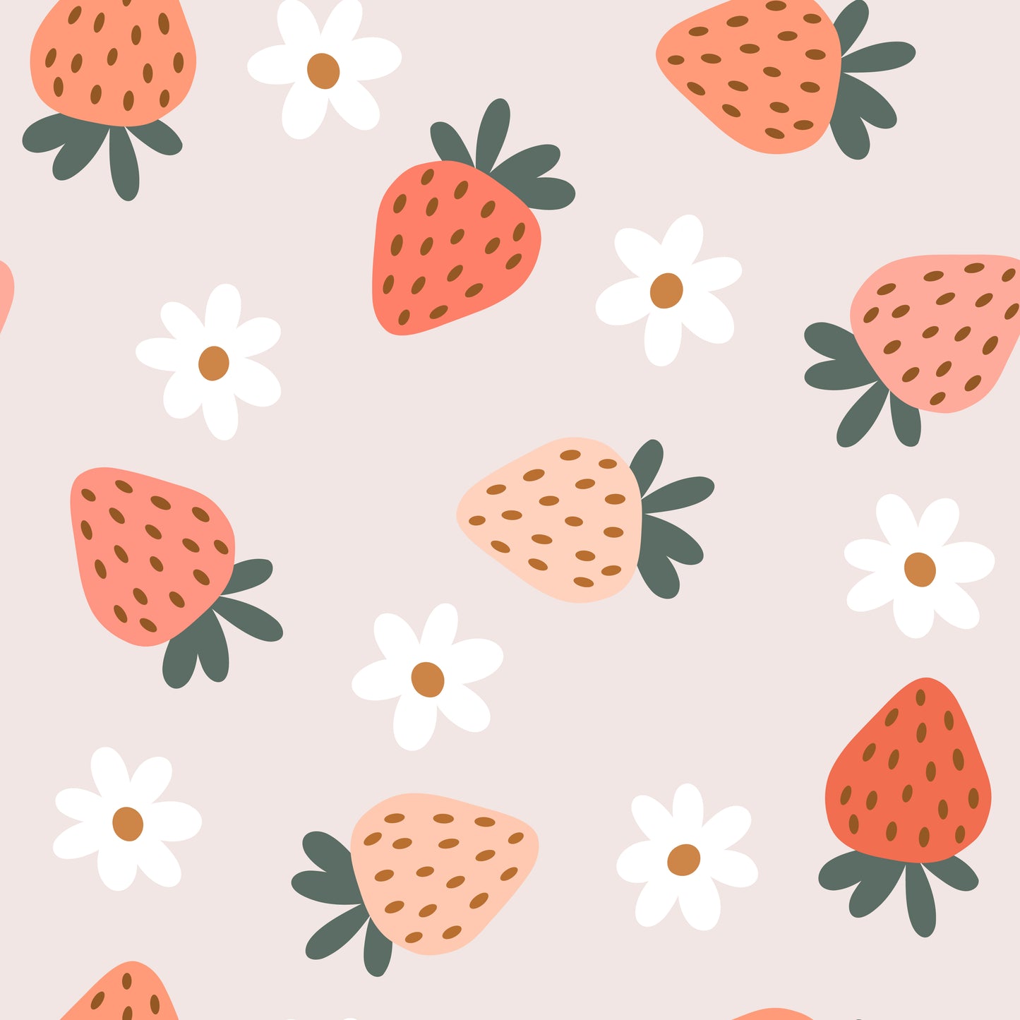 Strawberry & Daisy Bib