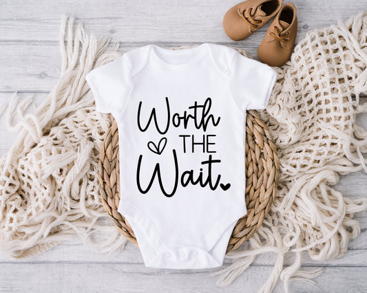 Worth the Wait Vest/Baby Grow