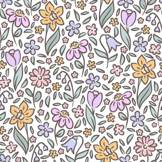 Spring Floral Bib