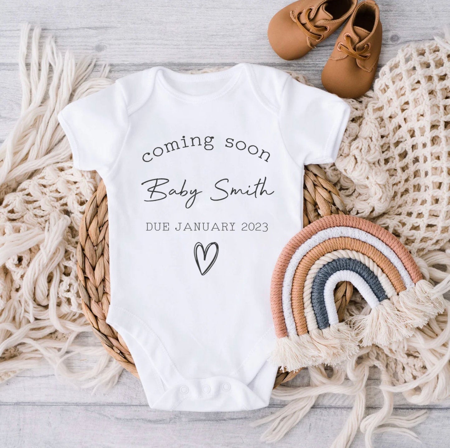 Coming Soon Baby Announcement