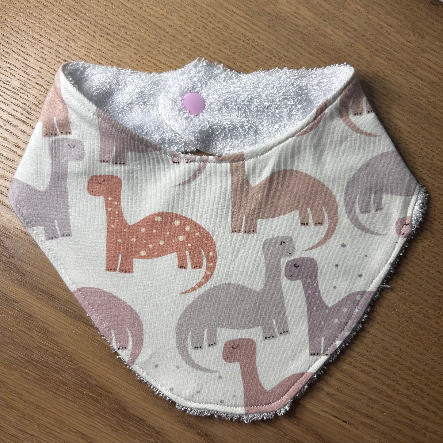 Blush Dinky Dino Bib