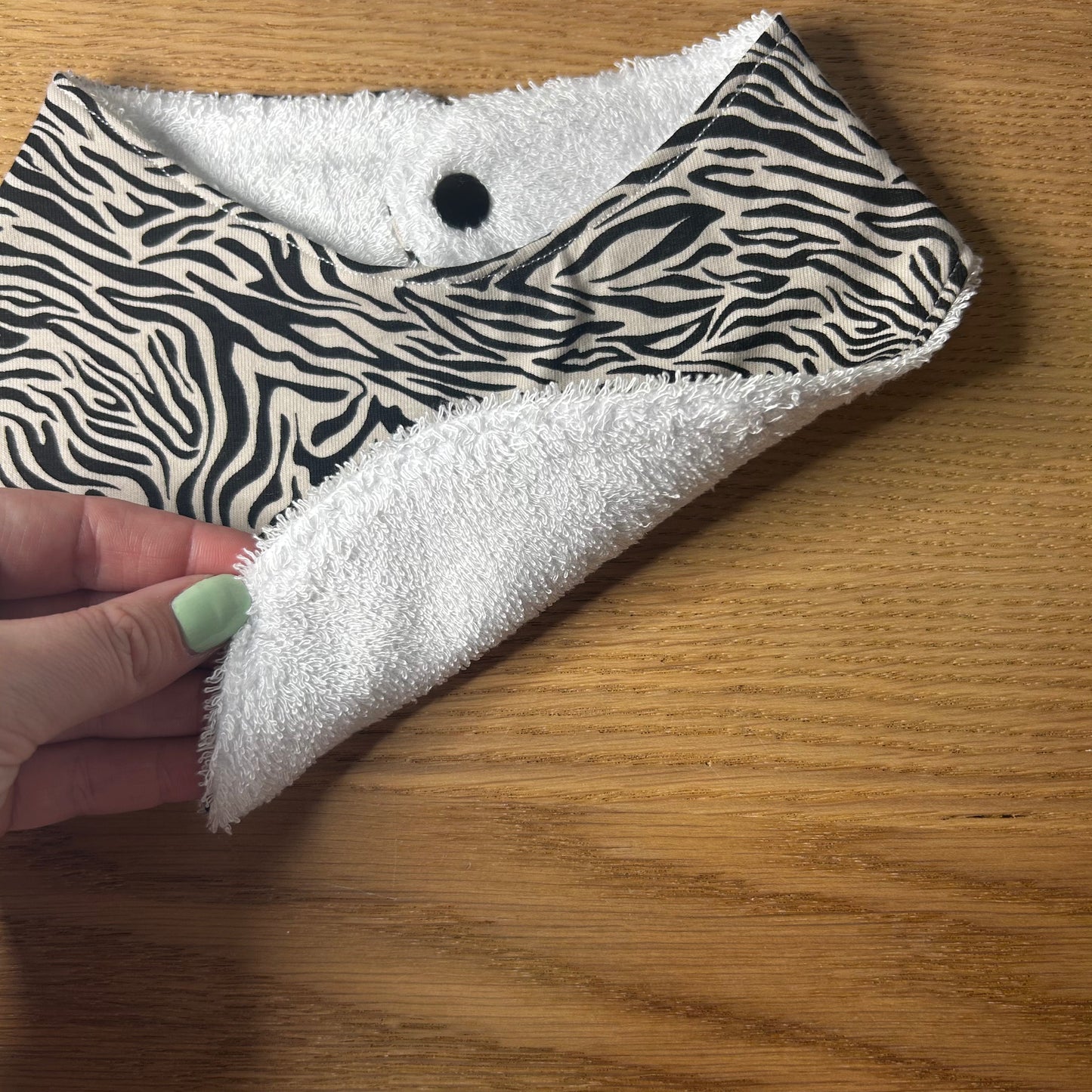 Zebra Print Bib